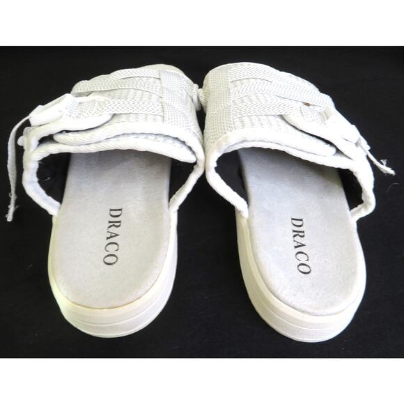 New DRACO Snow White Reflective Men\'s Sandal Slip On Slides Men Sz 9 -10 main image 7